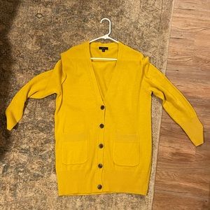 J. Crew Mustard Color Button Up Cardigan